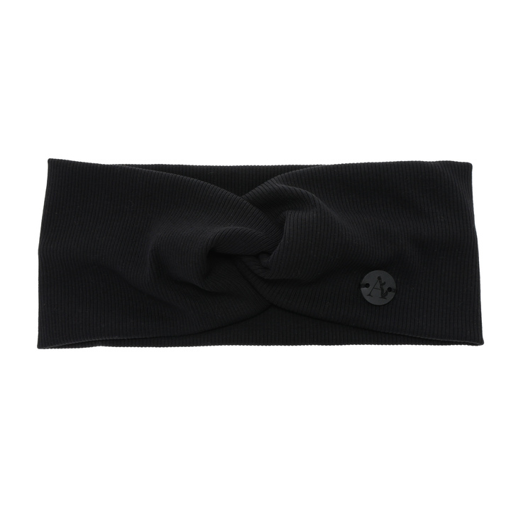 Herbst und Frühlings Stirnband Damen, schwarz, Baumwolle, Auri
