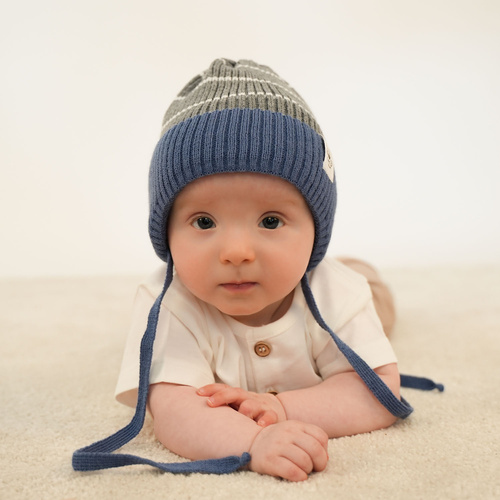 Herbst und Frühlingsmütze für Jungen Navy Blau Alvin