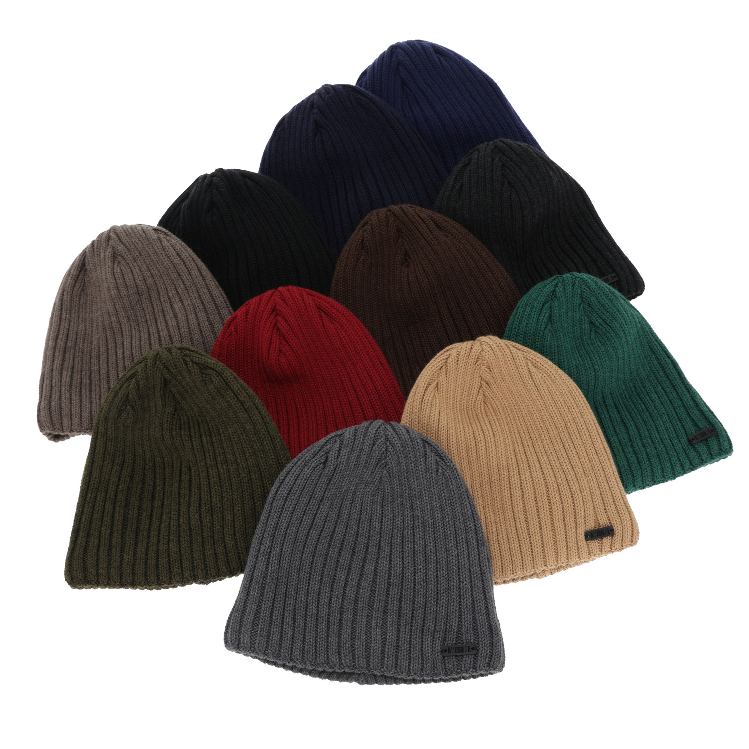 Wintermütze Herren, beige, mit Merinowolle, Adagio