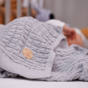 Baby und Kinder Decke aus 100% Bambus-Fasern Grau misio