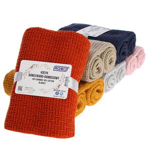 Baby und Kinder Decke aus 50% Bambus-Fasern, 50% Bamwolle Rot Pony