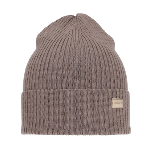 Wintermütze Damen, beige, 100% Merinowolle, Sophie