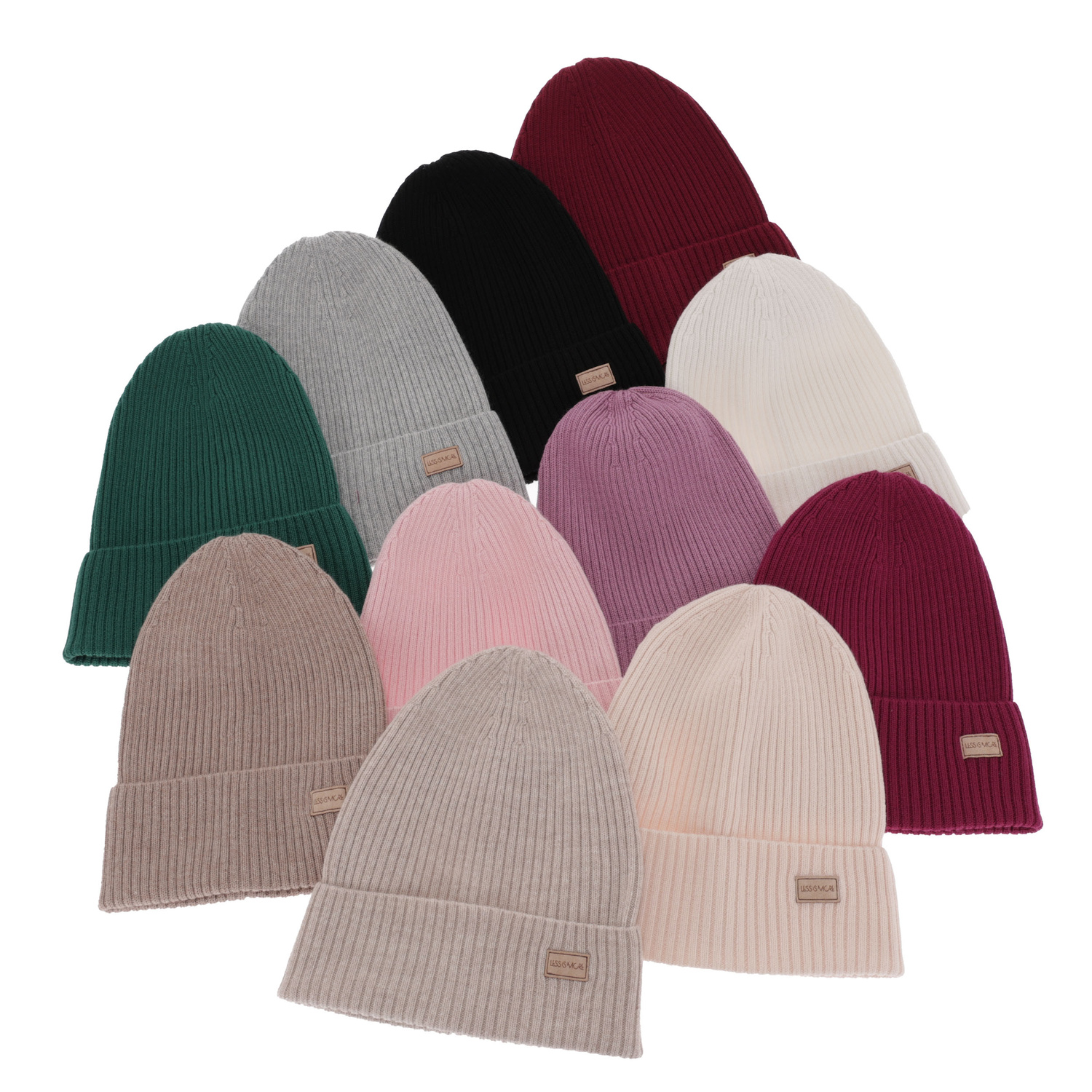 Damenmütze Frühling- Winter Grün 100% extrafeine Merinowolle Sophie