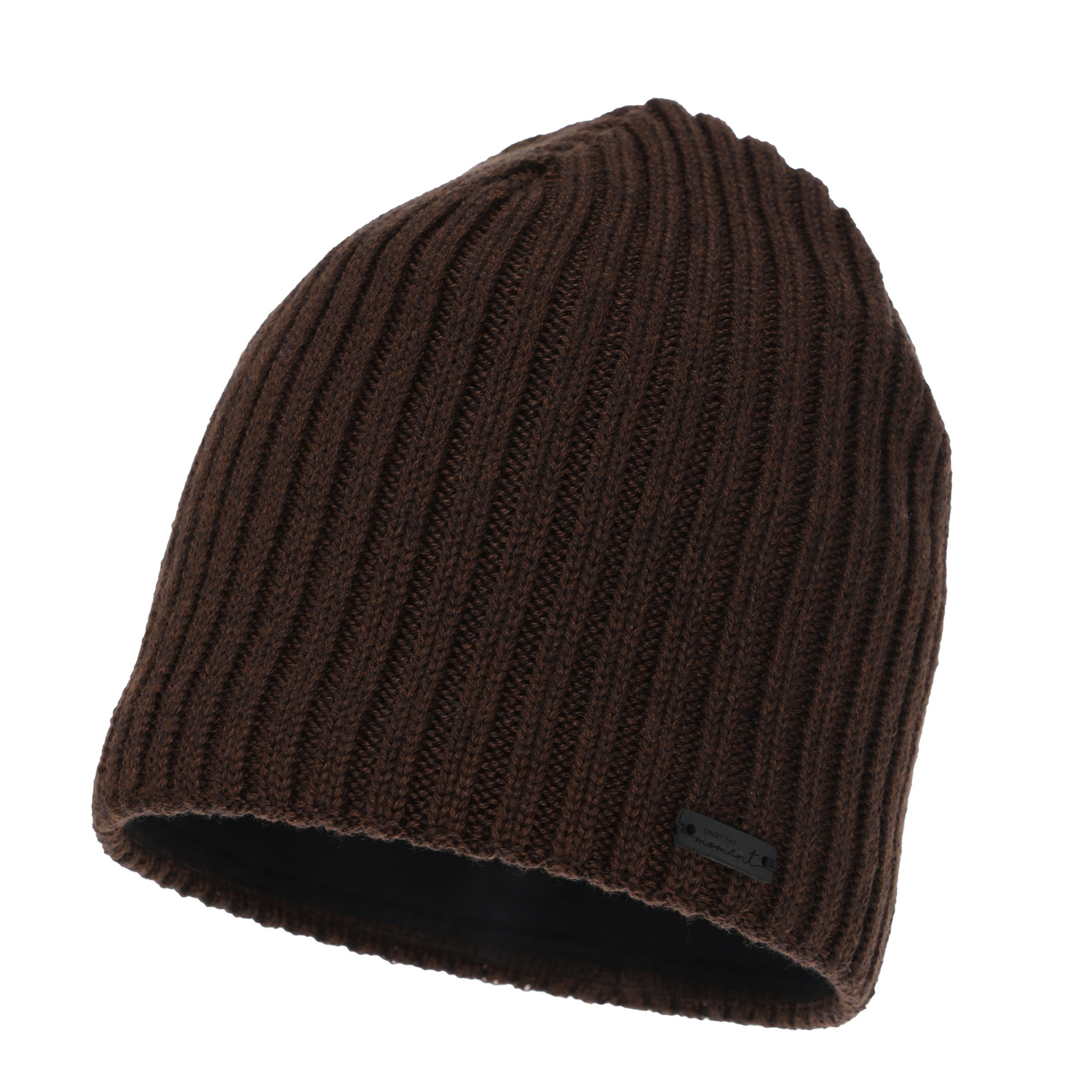 Wintermütze Damen, braun, mit Merinowolle, Soletta