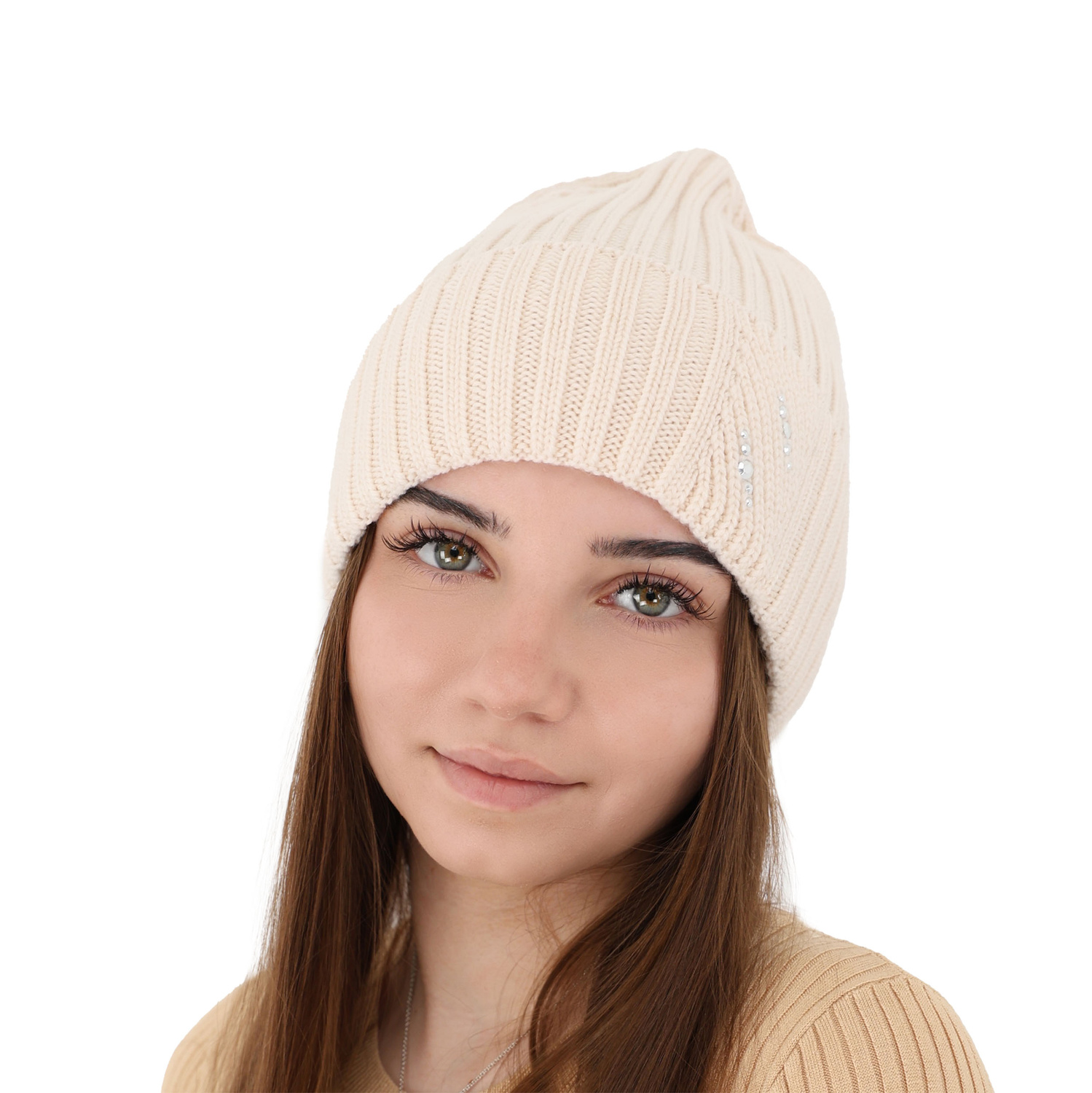 Wintermütze Damen 100% extrafeine Merinowolle Rosa Ariga