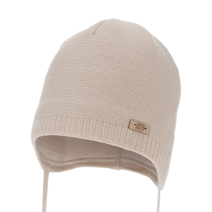 Herbst und Frühlingsmütze für Mädchen, beige, gebunden, Svenja