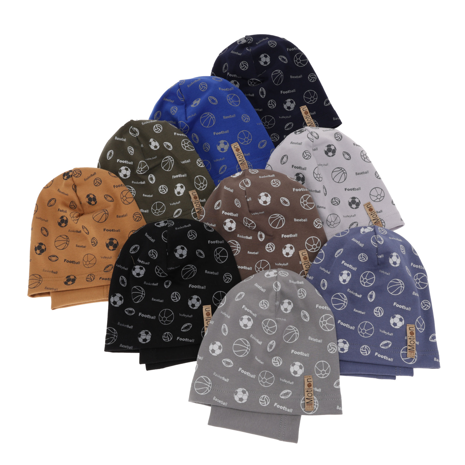 Herbst und Frühlingsset Jungen: Mütze und Schlauchschal Navy Blau Paolo