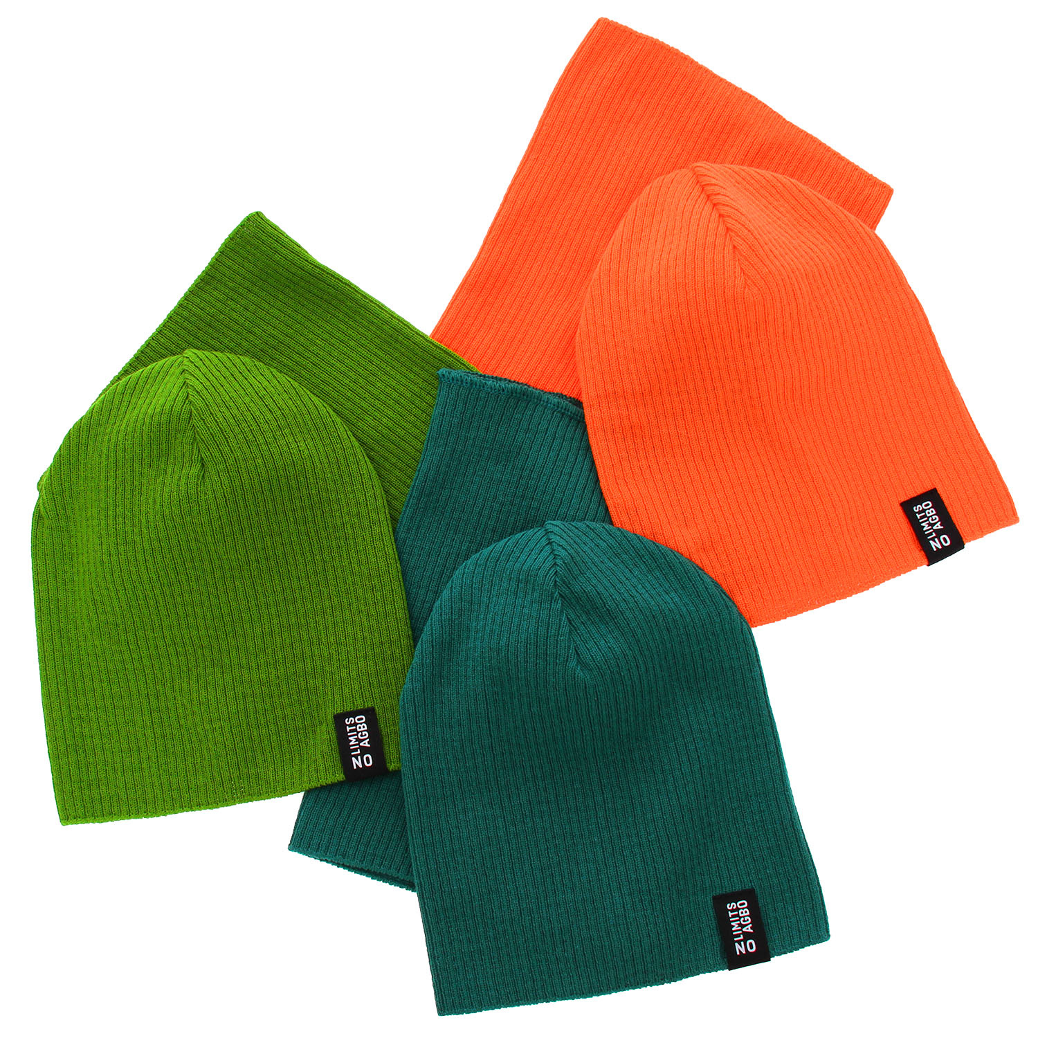 Herbst/ Frühjahrsset für Kinder: Mütze und Schlauchschal, mit Baumwolle, khaki Tunis