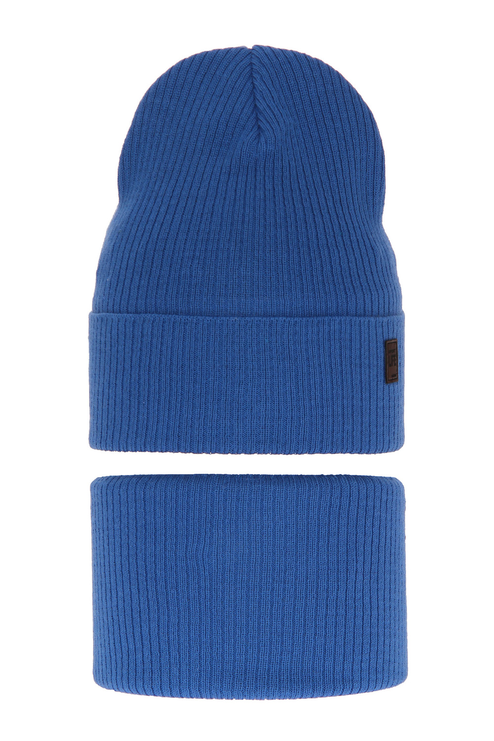 Herbst und Frühlingsset Jungen: Mütze und Schlauchschal, mit Baumwolle, Blau Dragon