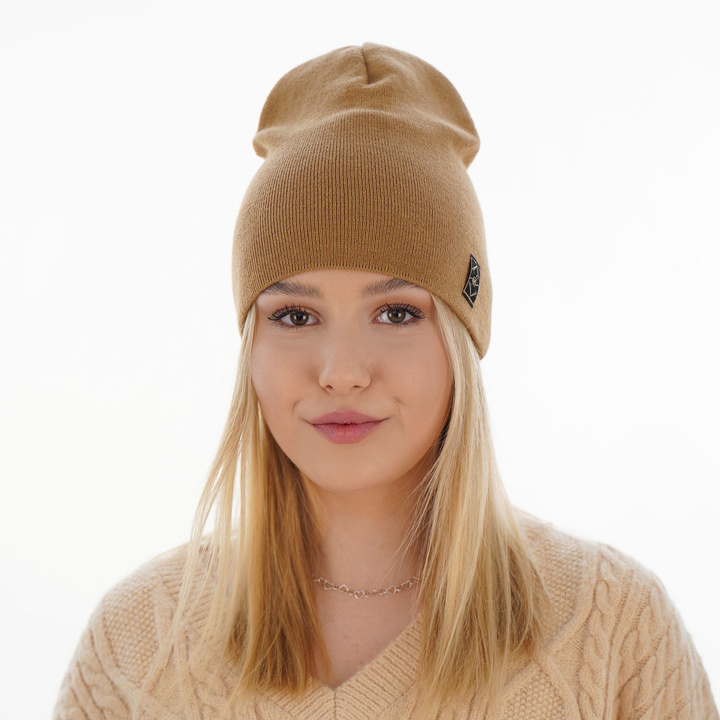 Herbst und Frühlingsmütze Damen camel Rubina