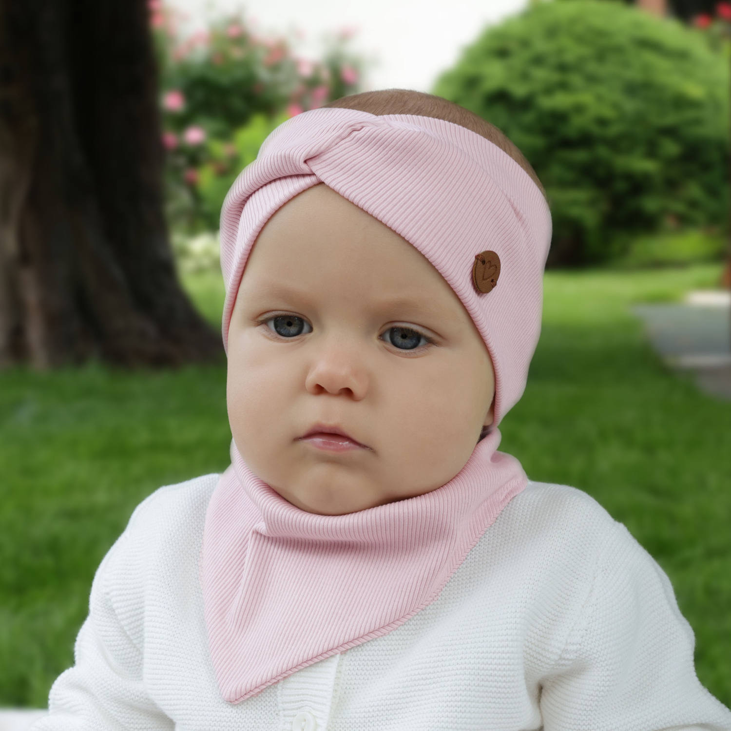 Herbst und Frühlings Stirnband für Mädchen Beige Kasjana