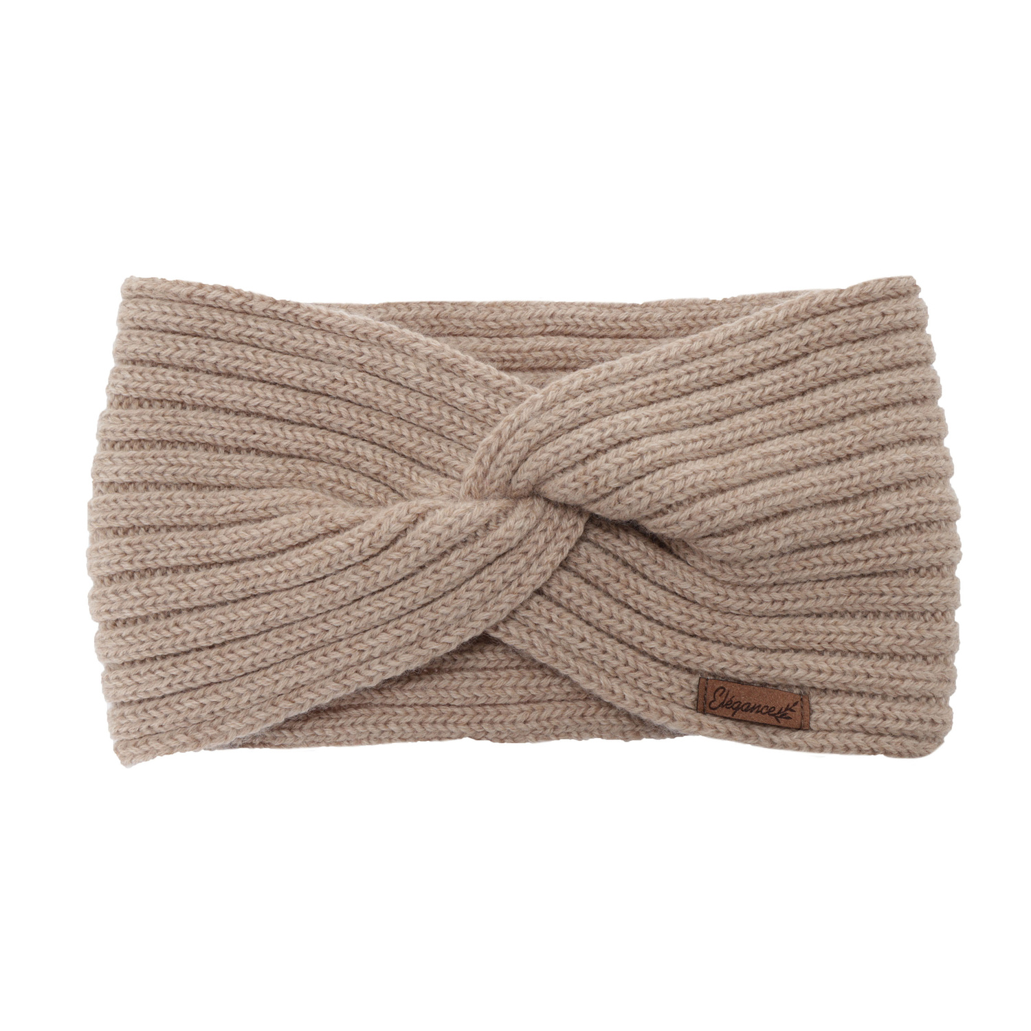 Stirnband Damen, Winter, beige, 100% Merinowolle, Veka