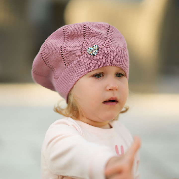 Herbst und Frühlingsmütze für Mädchen Rosa Hilda