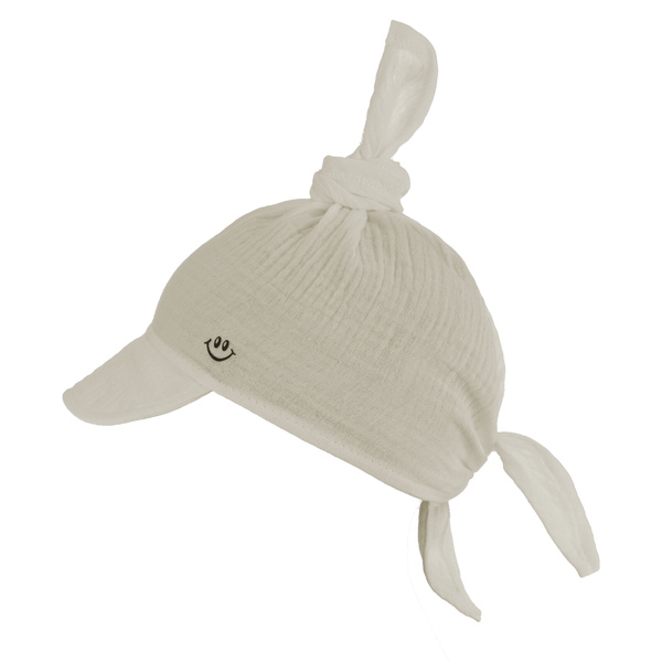 Sommer Musselin-Sonnenkappe für Jungen Beige Kobo