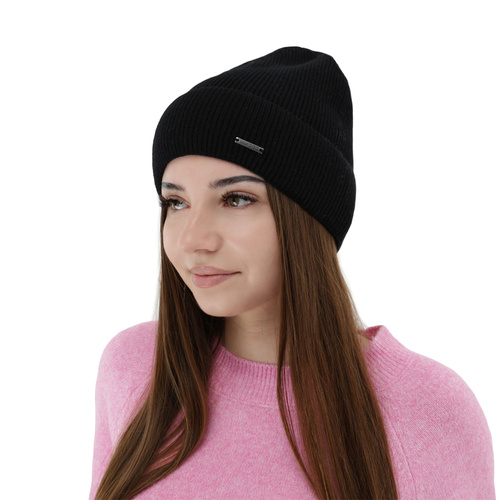 Herbst und Wintermütze Damen, violett, mit Merinowolle und Kaschmir, Sindra