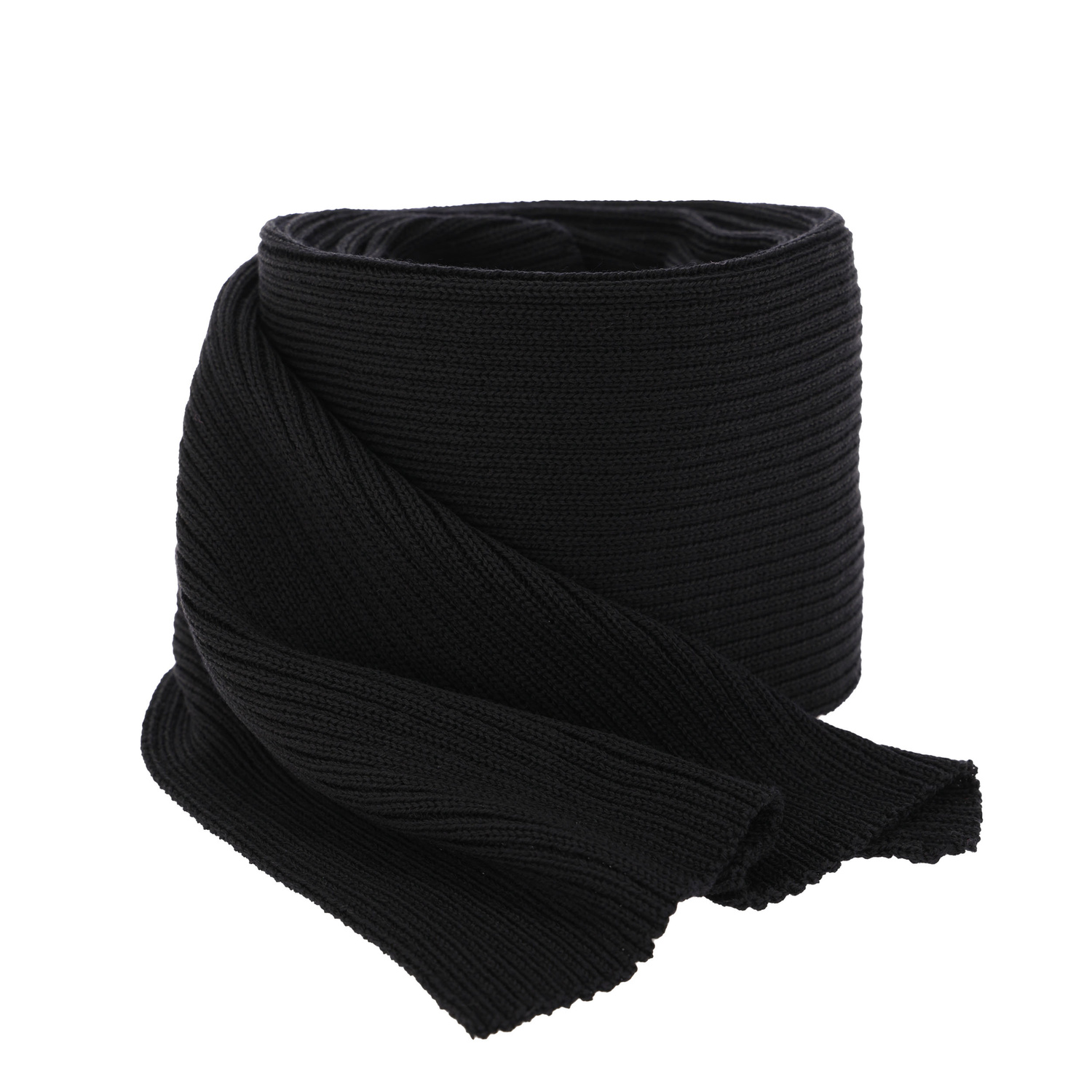 Schlauchschal Damen 100% extrafeine Merinowolle Schwarz Jessica