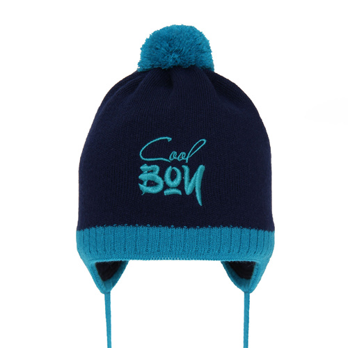 Herbst und Frühlingsmütze für Jungen Navy Blau Korni