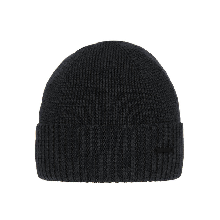 Wintermütze Herren aus Merinowolle in Grau Henk