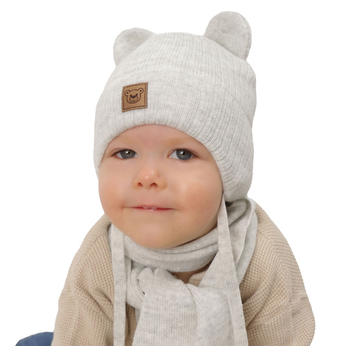 Winterset für Jungen: Mütze und Schal in Blau Anthony