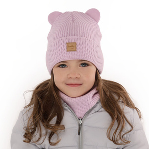 Winterset Mädchen: Mütze und Schlauchschal Rosa Harper