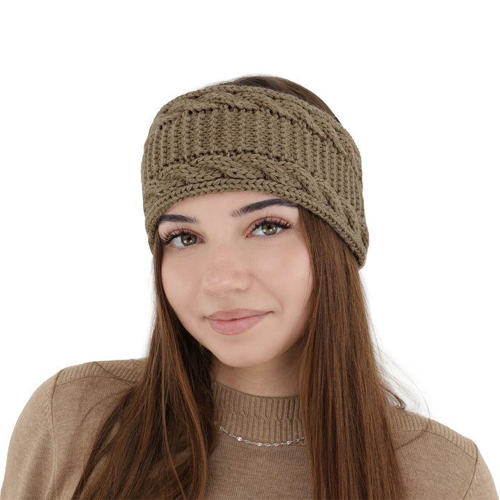 Stirnband Damen Beige Bera