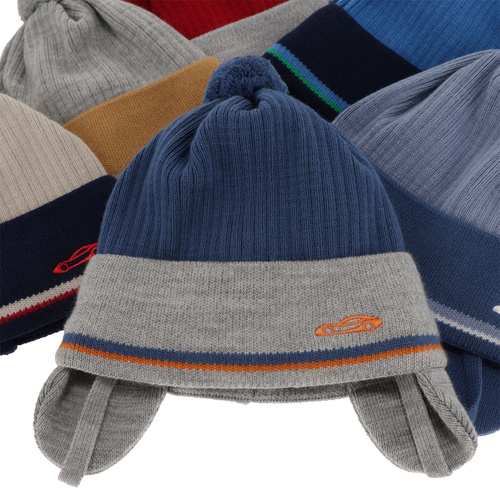 Herbst und Frühlingsmütze für Jungen Blau Krakers