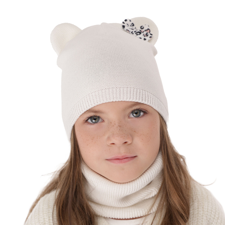 Herbst und Frühlingsset Mädchen: Mütze und Schlauchschal Rosa Nicolette