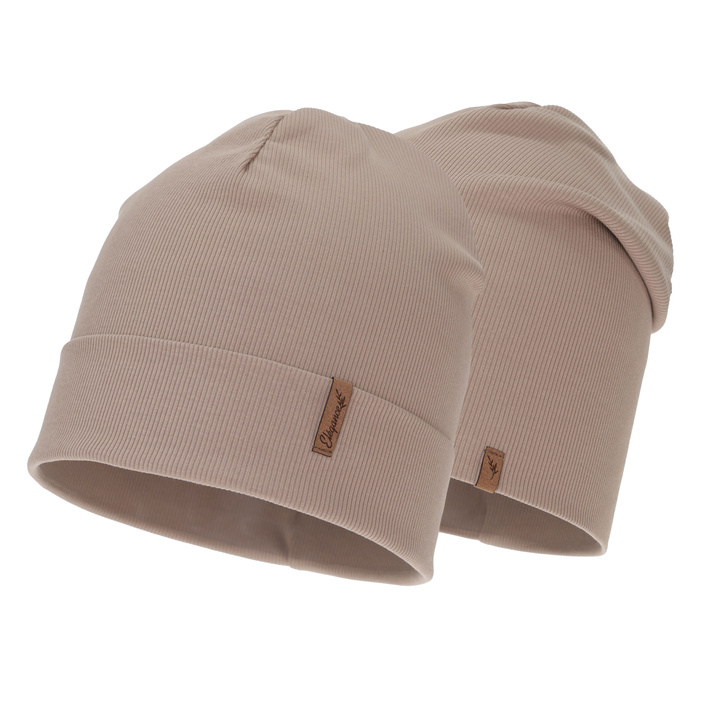 Herbst und Frühlingsmütze Damen, beige, aus Baumwolle, Zenita