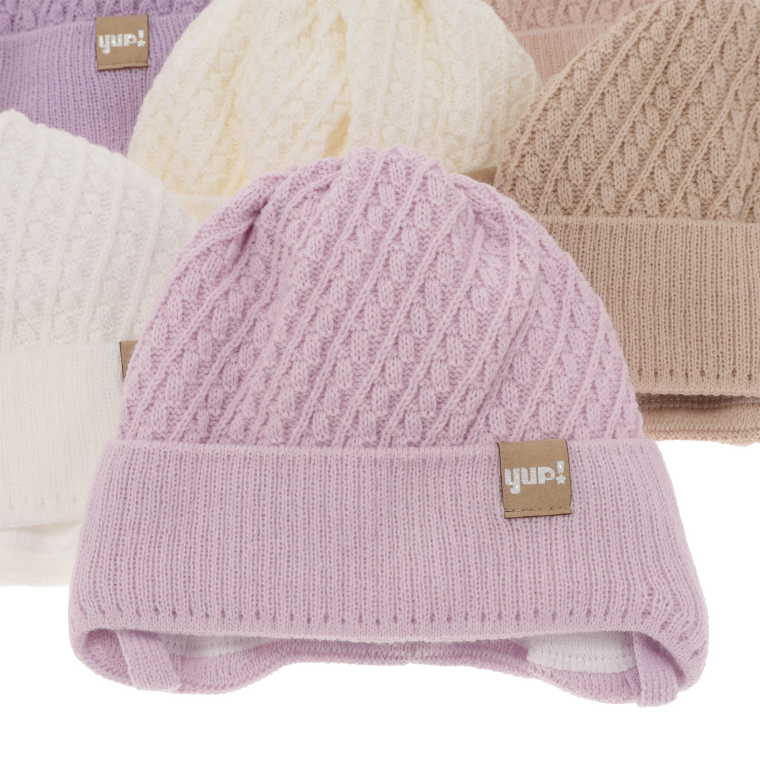 Herbst und Frühlingsmütze für Mädchen Cremefarben Dafia