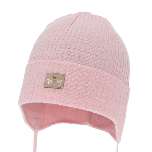 Herbst und Frühlingsmütze für Mädchen, rosa, mit Baumwolle, Tindra