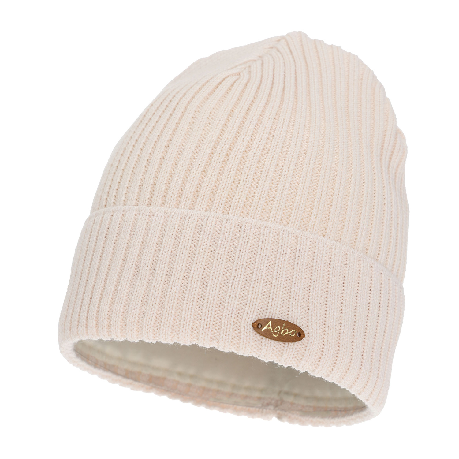 Wintermütze Damen, hellrosa, mit Merinowolle Shila