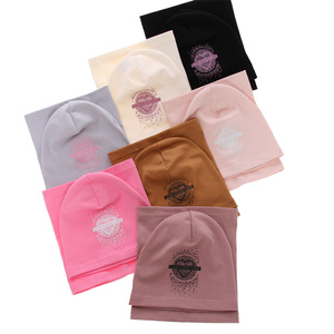 Herbst und Frühlingsset Mädchen baumwolle: Mütze und Schlauchschal Rosa Esmeralda