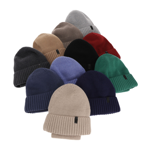 Mütze und Schlauchschal für Jungen, Winterset, 100% Merinowolle, mit Merinowollfutter, Blau Harbin