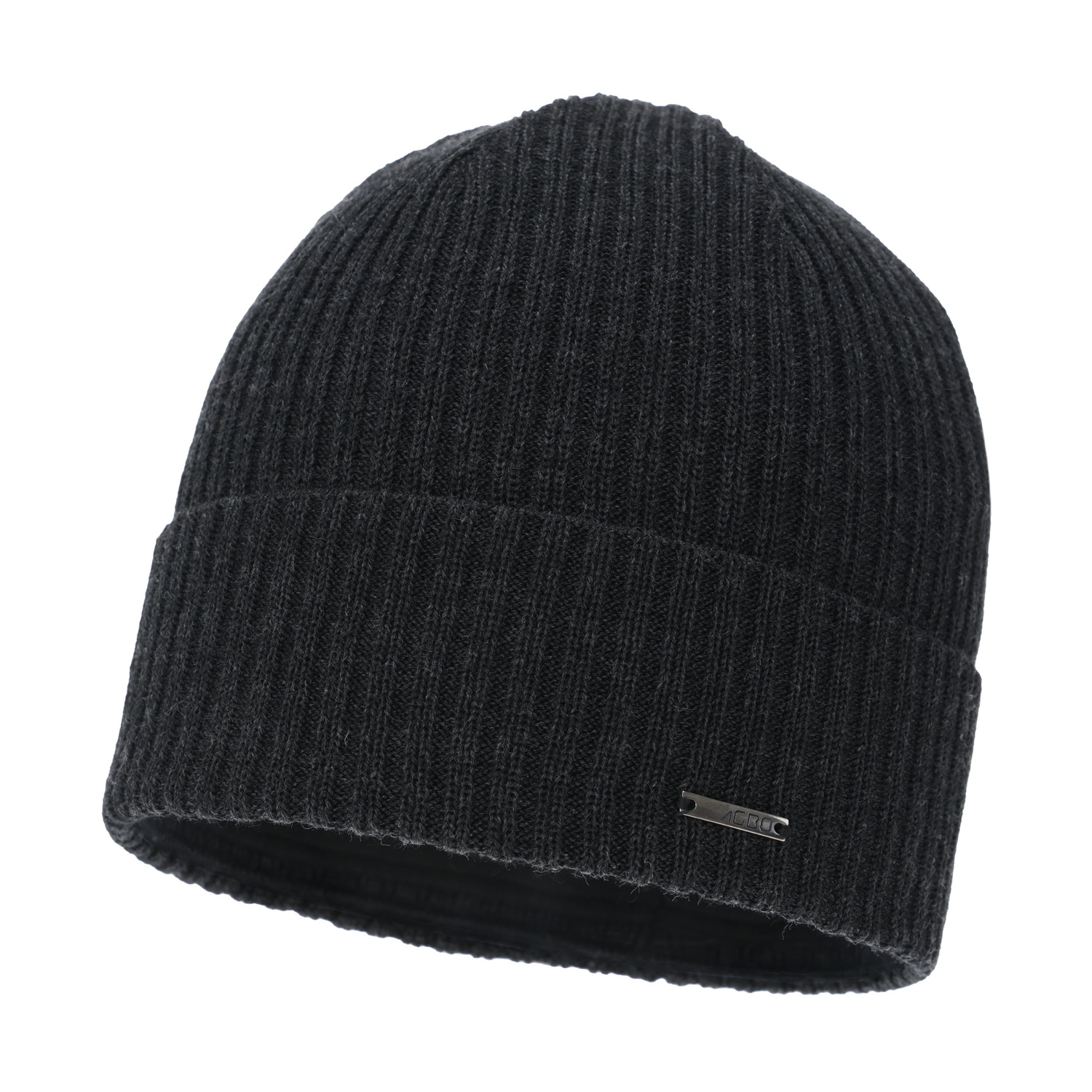 Wintermütze Herren, dunkelgrau, mit Merinowolle, Baltor