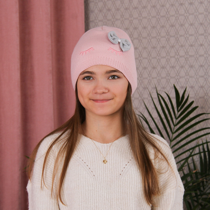 Herbst und Wintermütze für Mädchen Rosa Serena