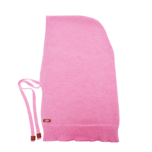 Balaclava für Damen, rosa, mit Merinowolle, Elizabeth