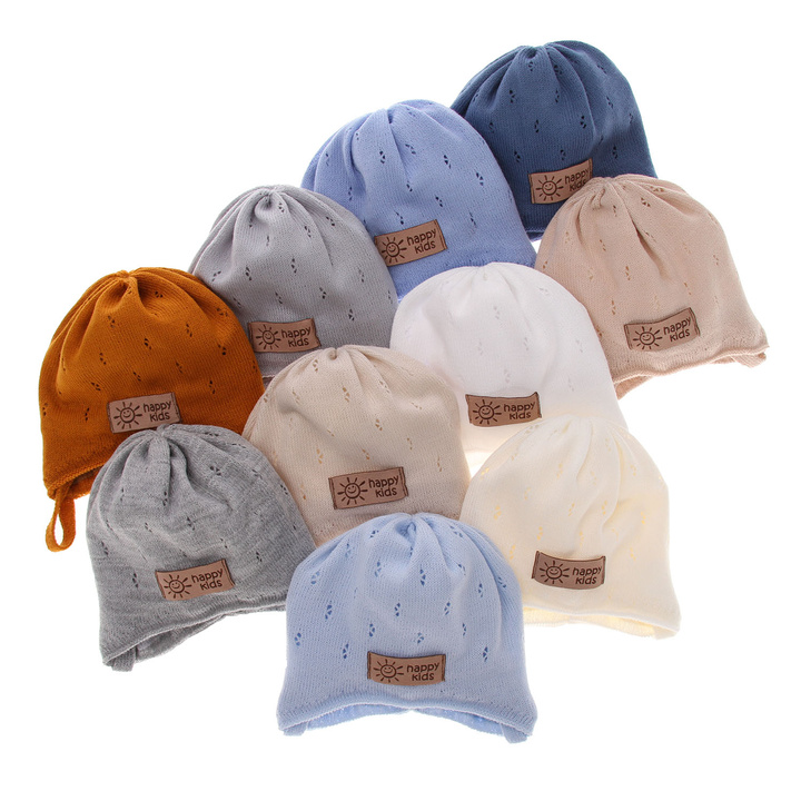 Herbst und Frühlingsmütze für Jungen Light blue Bobi