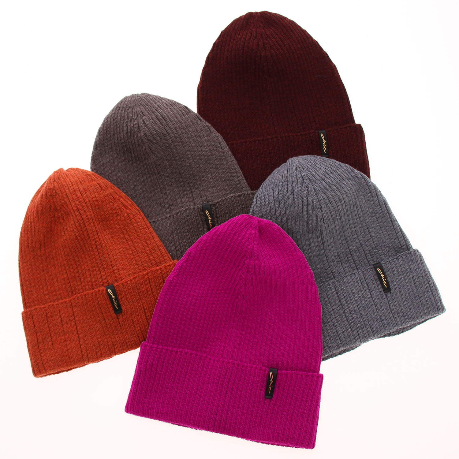 Wintermütze Damen 100% extrafeine Merinowolle Rosa Megan