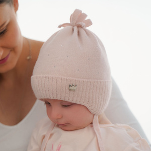 Herbst und Frühlingsmütze für Mädchen Beige Oliwka