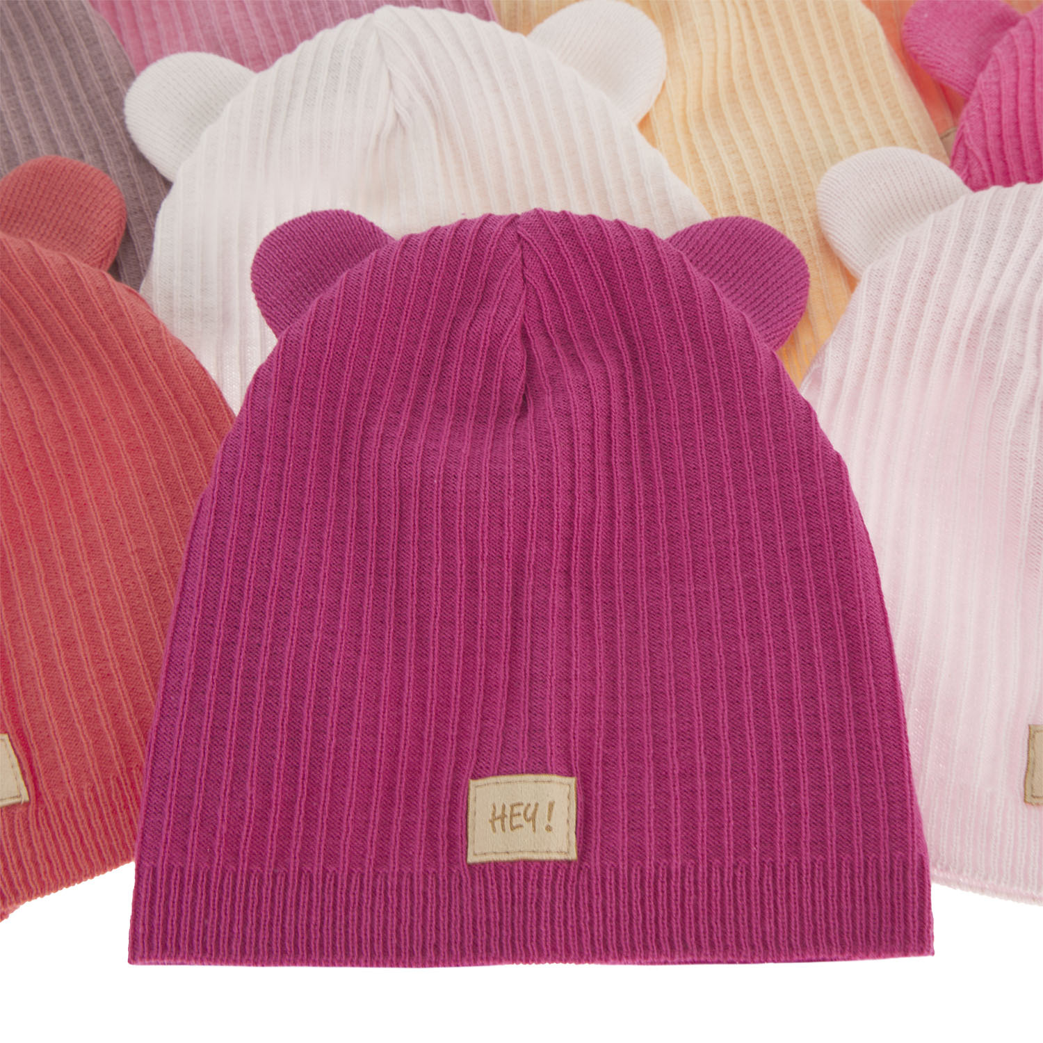 Herbst und Frühlingsmütze für Mädchen, mit Baumwolle, Grau Clarisa