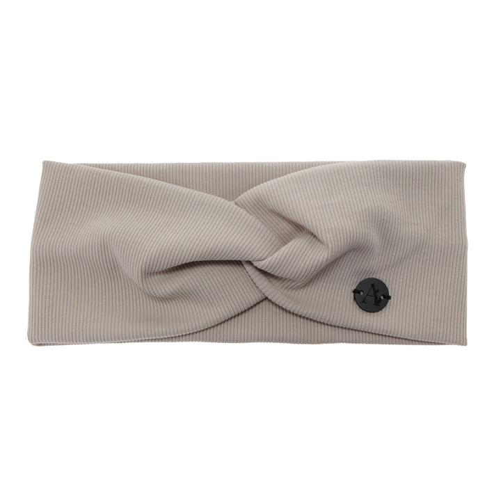 Herbst und Frühlings Stirnband Damen, beige, aus Baumwolle, Auri