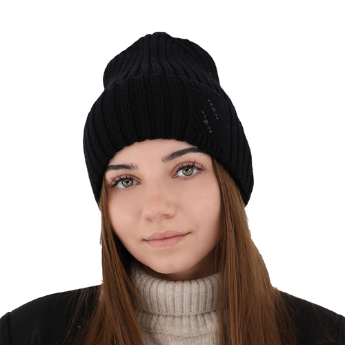 Wintermütze Damen 100% extrafeine Merinowolle Rosa Ariga