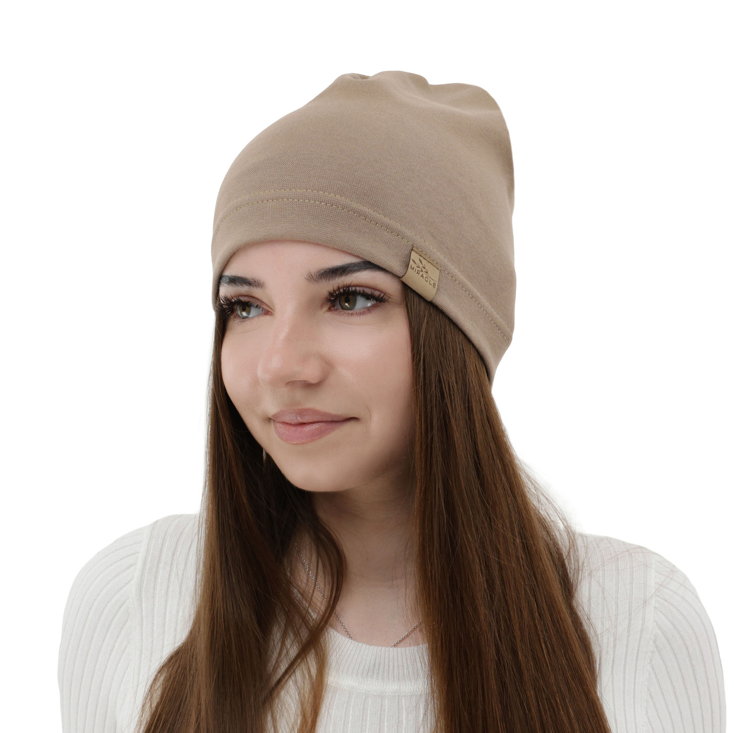 Herbst und Frühlingsmütze Damen Beige Brema