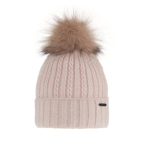 Wintermütze Damen mit Bommel Rosa Karizma