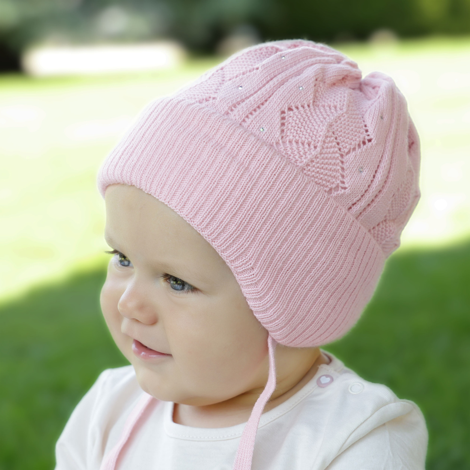 Herbst und Frühlingsmütze für Mädchen Rosa Marinetta