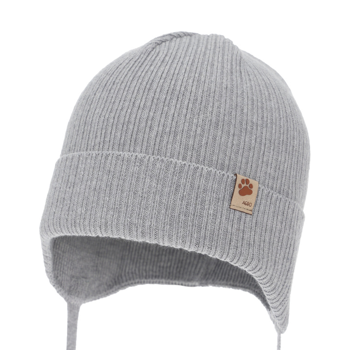 Herbst und Frühlingsmütze für Jungen, grau, gebunden, 100% Baumwolle, Elmar