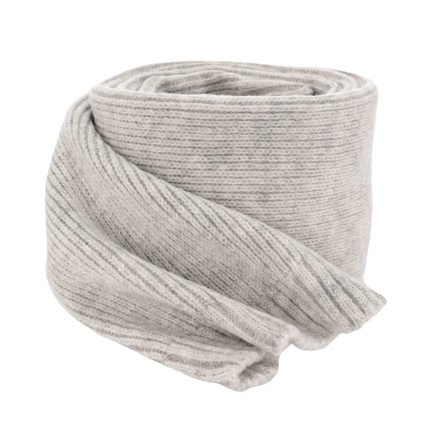 Schlauchschal Damen Merinowolle Grau Loretta