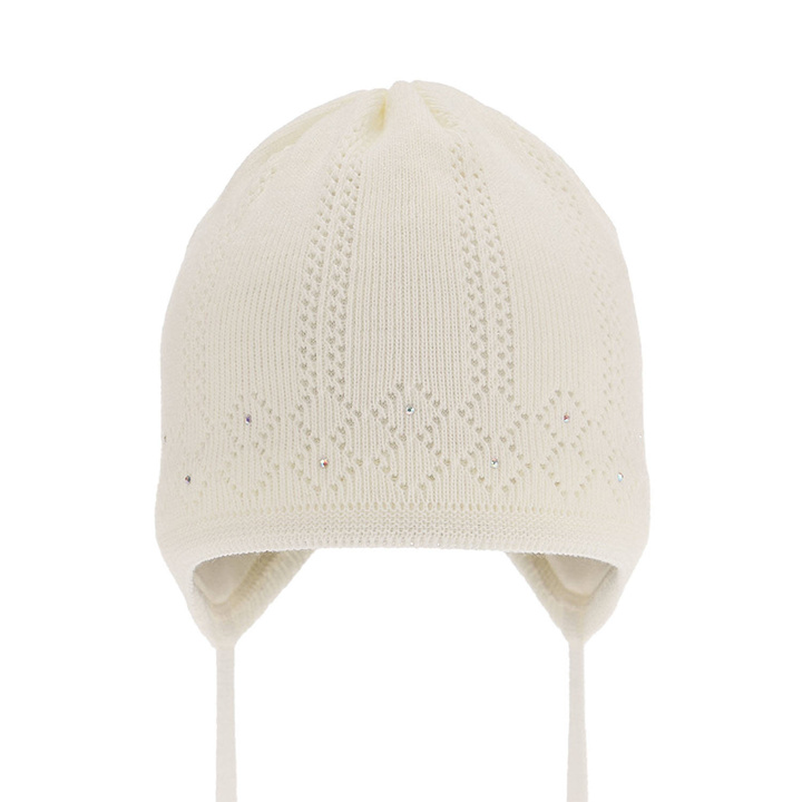 Herbst und Frühlingsmütze für Mädchen Cremefarben Antila