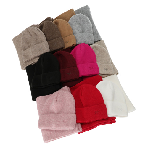 Winterset Damen: Mütze und Schal, camel, Rava