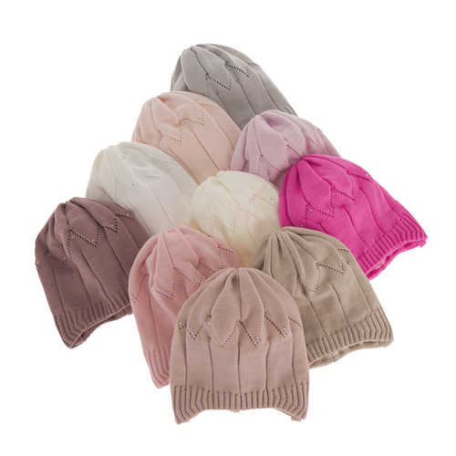 Herbst und Frühlingsmütze für Mädchen Beige Mercja